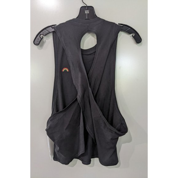 NWT Spiritual Gangster | Surplice Back Swing Tank with Rainbow Embroidery - Picture 6 of 10